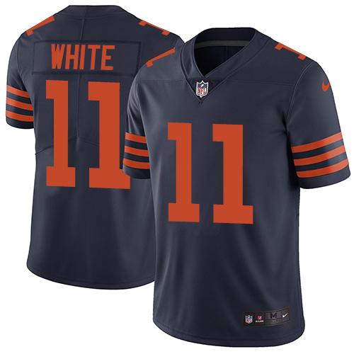 Nike Bears #11 Kevin White Navy Blue Alternate Youth Stitched NFL Vapor Untouchable Limited Jersey